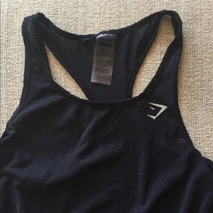 GYMSHARK Black Breeze Top